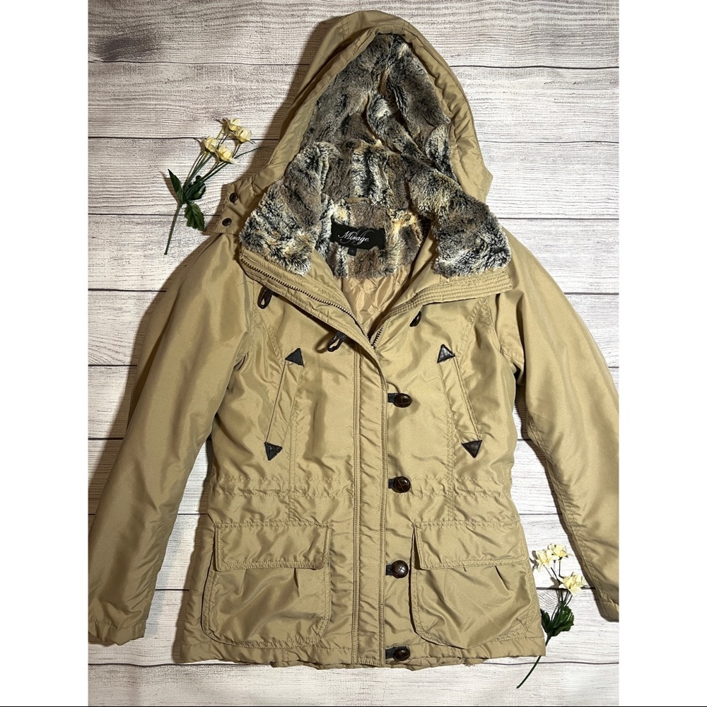 Mirage Faux Fur Utility Parka Jacket